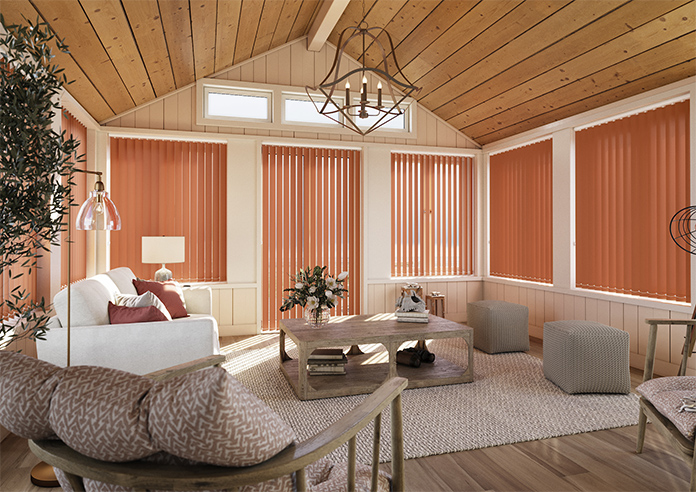 Trinity (Blackout), Deep Orange - Vertical Blind - Image 6